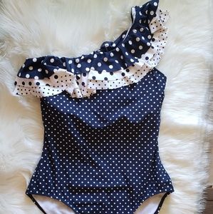 One Piece Polka Dot Swimsuit